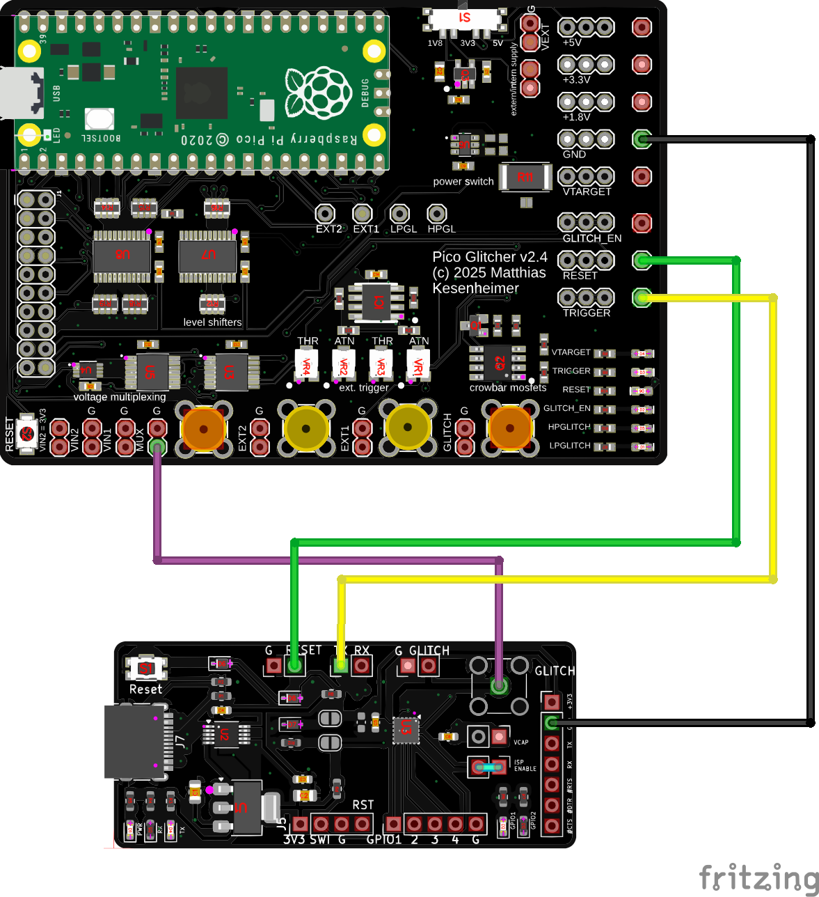 STM8s multiplexing glitching